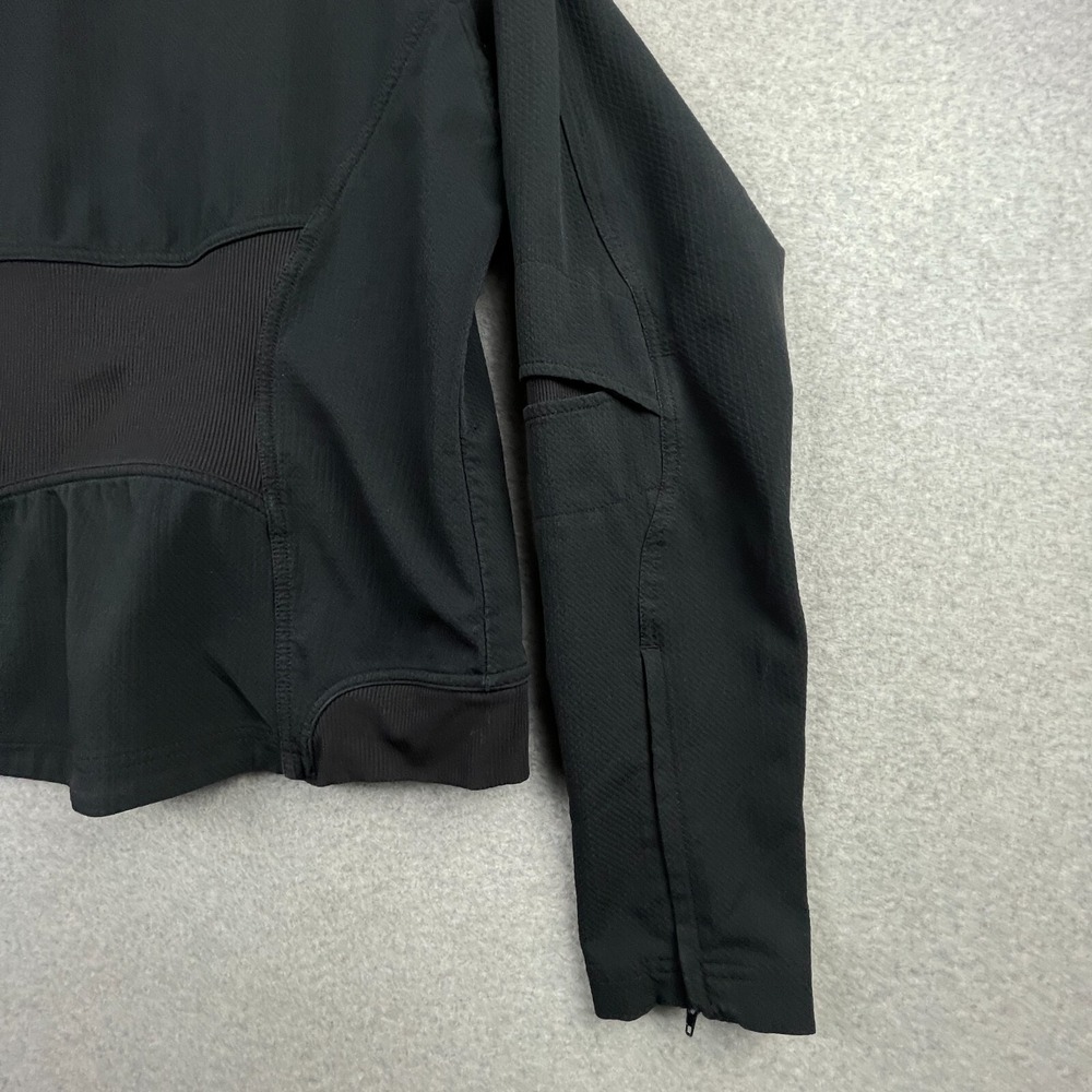 Vintage Nike Jacket Womens Medium Black Full Zip Sphere Dry Track  Running - Picture 10 of 16